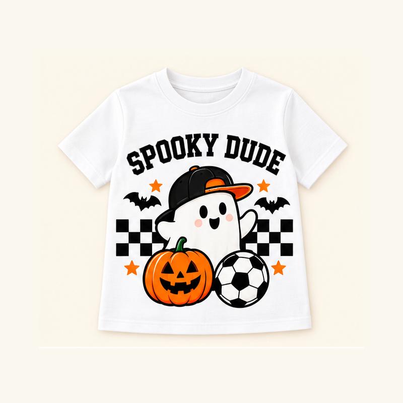 Camiseta de niño Spooky Dude, color Blanca