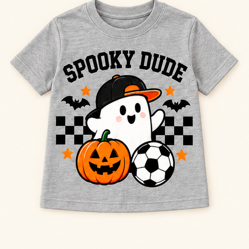 Camiseta de niño Spooky Dude, color Gris