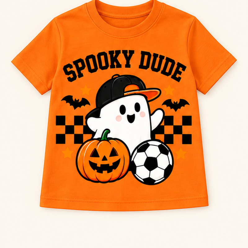 Camiseta de niño Spooky Dude, color Naranja