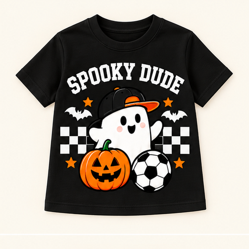 Camiseta de niño Spooky Dude, color Negra