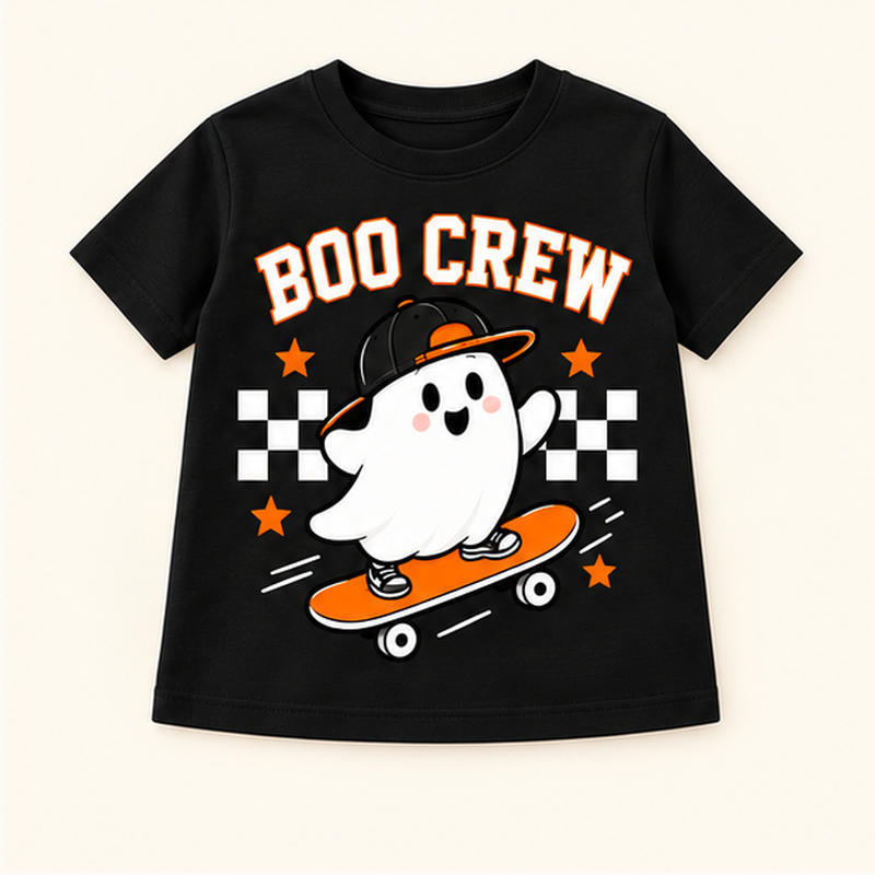 Camiseta de niño Boo Crew Skate, color Negra