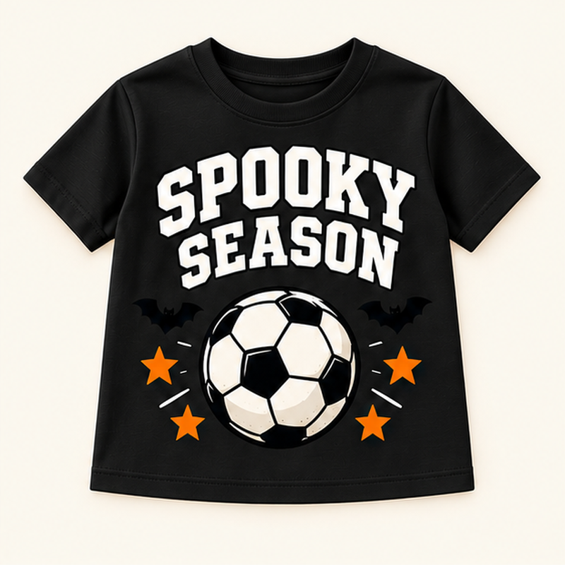 Camiseta de niño Halloween Hoops, color Negra
