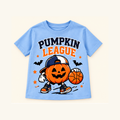 Camiseta de niño Pumpkin League, color Azul Claro
