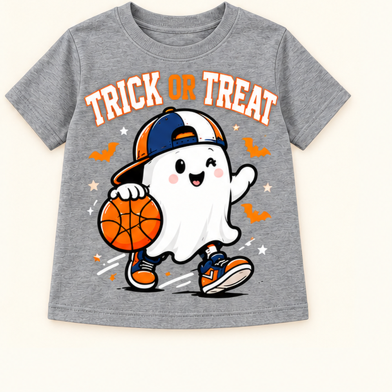 Camiseta de niño Trick or Treat, color Gris
