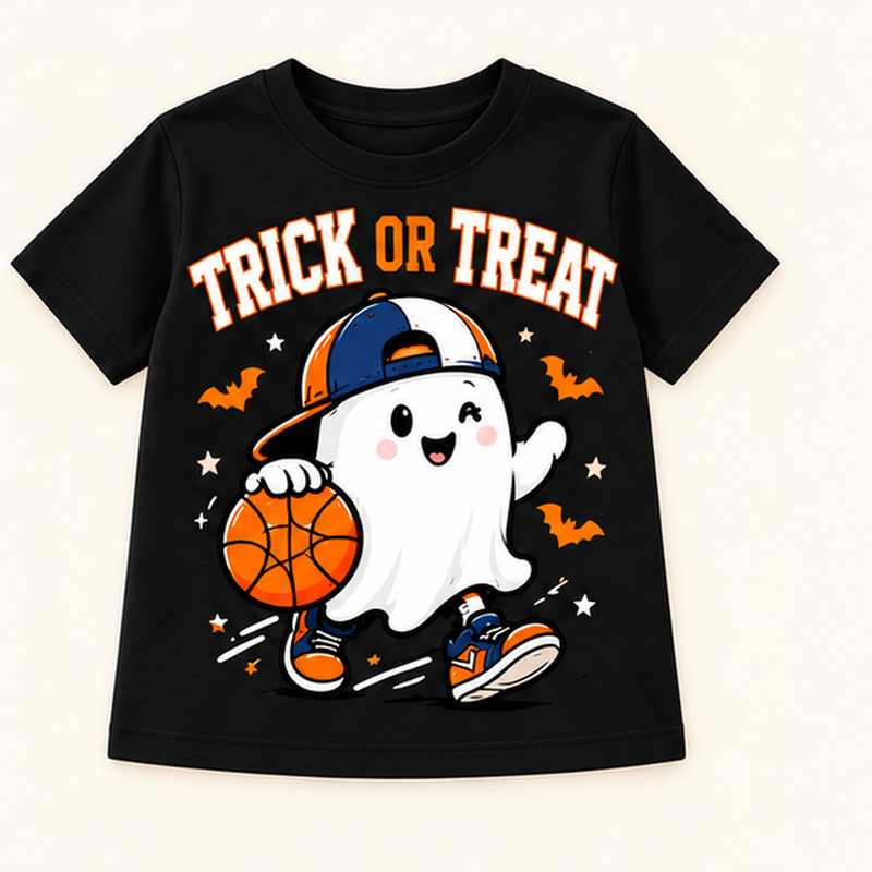 Camiseta de niño Trick or Treat, color Negra