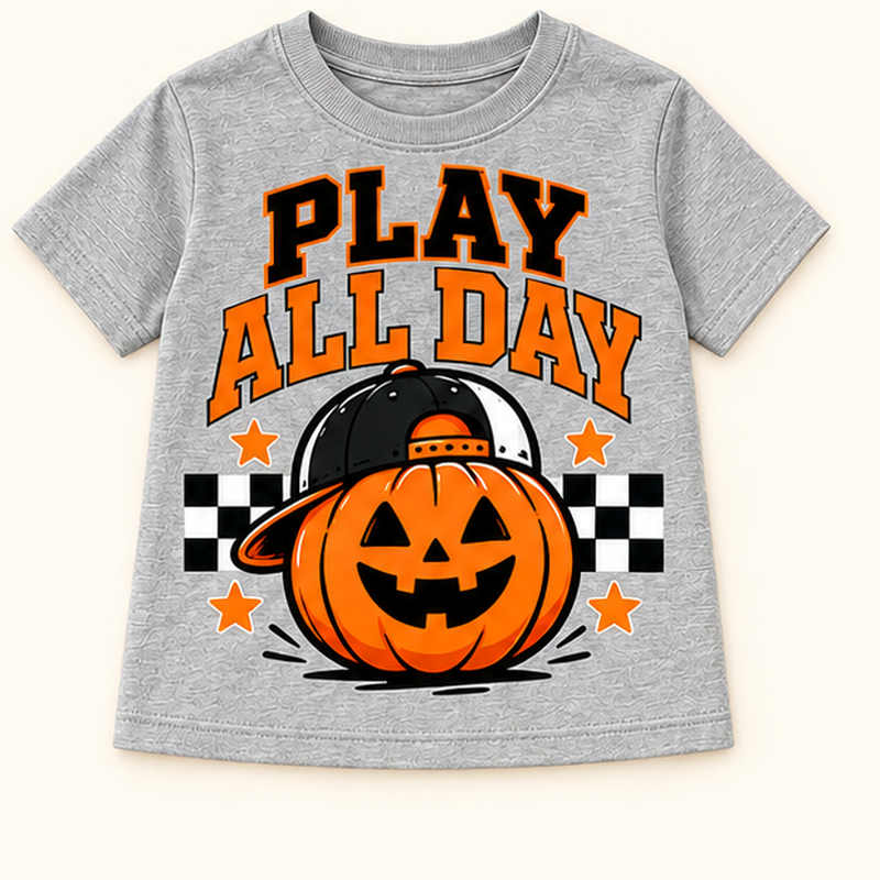 Camiseta de niño Play All Day, color Gris