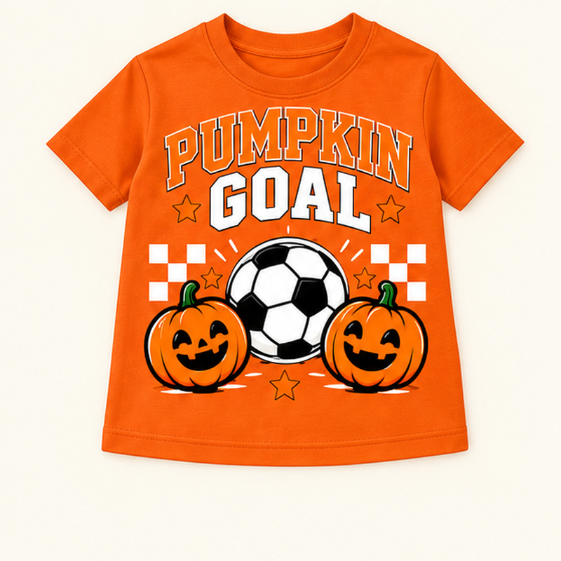 Camiseta de niño Pumpkin Goal, color Naranja