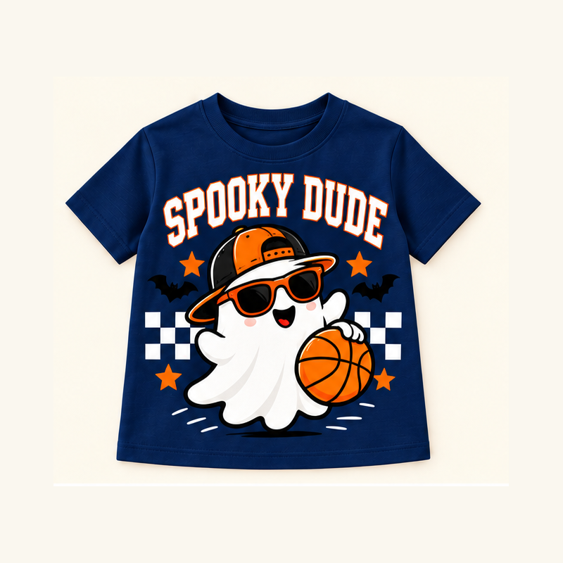 Camiseta de niño Spooky Dude Sunglasses, color Azul Marino