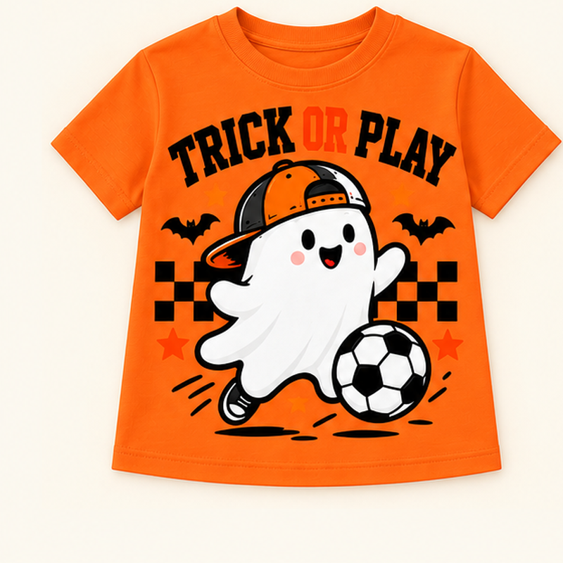 Camiseta de niño Spooky Dude Sunglasses, color Naranja