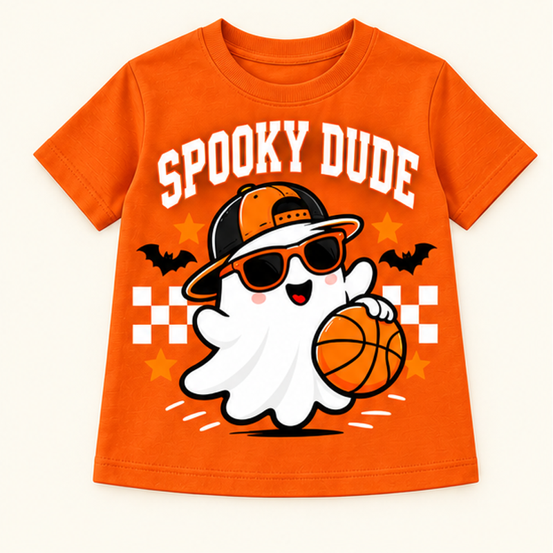 Camiseta de niño Trick or Play, color Naranja