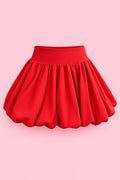Falda globo roja