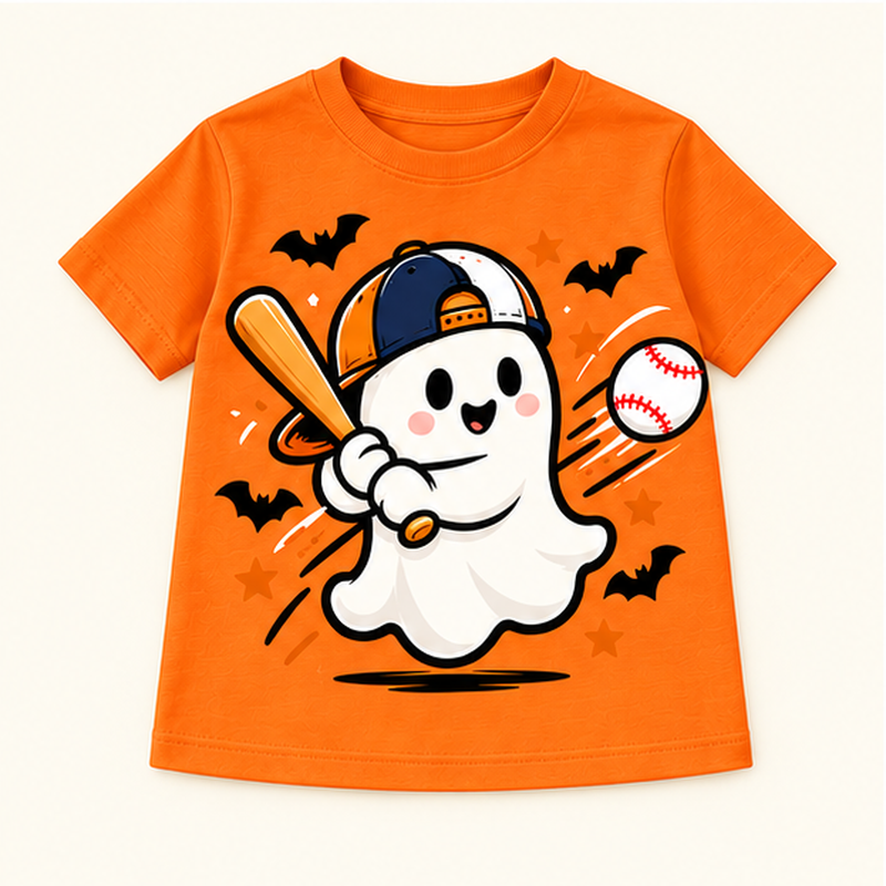 Camiseta de niño BOO Ghost Soccer, color Naranja