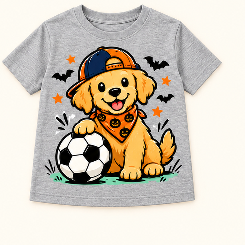 Camiseta de niño Game On Pumpkin, color Gris