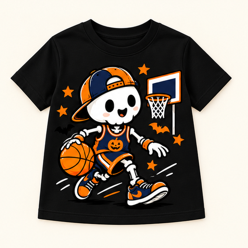 Camiseta de niño Trick and Roll, color Negra
