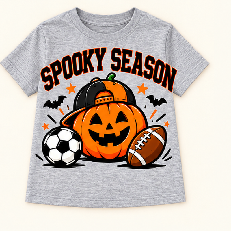 Camiseta de niño Skeleton Dino Soccer, color Gris
