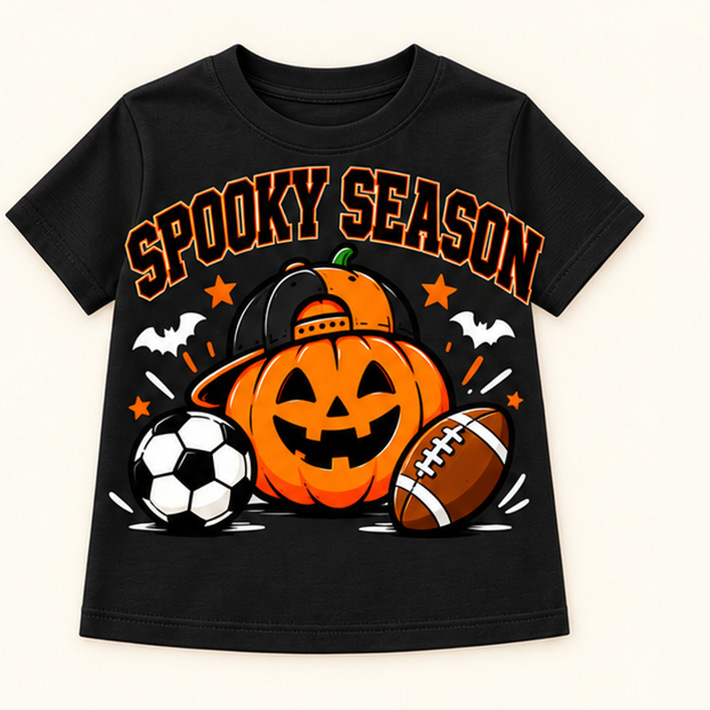 Camiseta de niño Skeleton Dino Soccer, color Negra