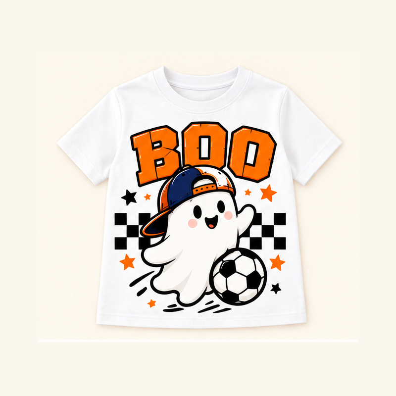 Camiseta de niño Vampire Shark Soccer, color Crema