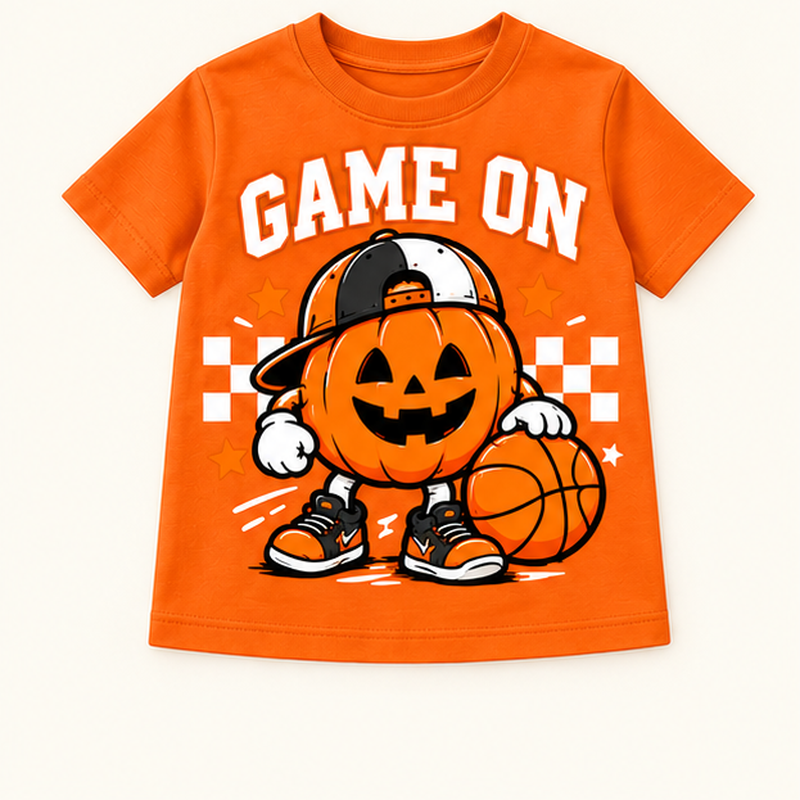 Camiseta de niño Touchdown Boo Ghost, color Naranja