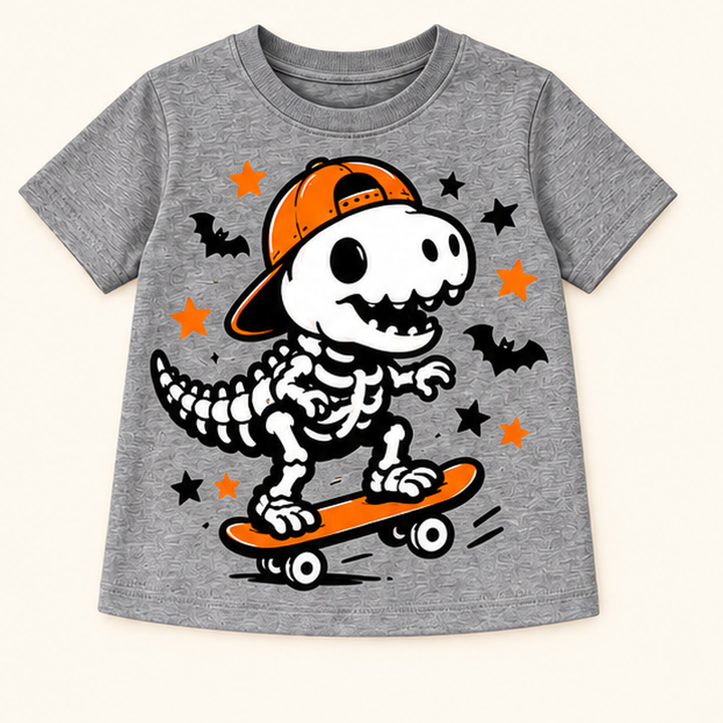 Camiseta de niño Ghost Skateboard Navy, color Gris