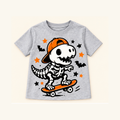 Camiseta de niño Skeleton Dinosaur Gray, color Gris