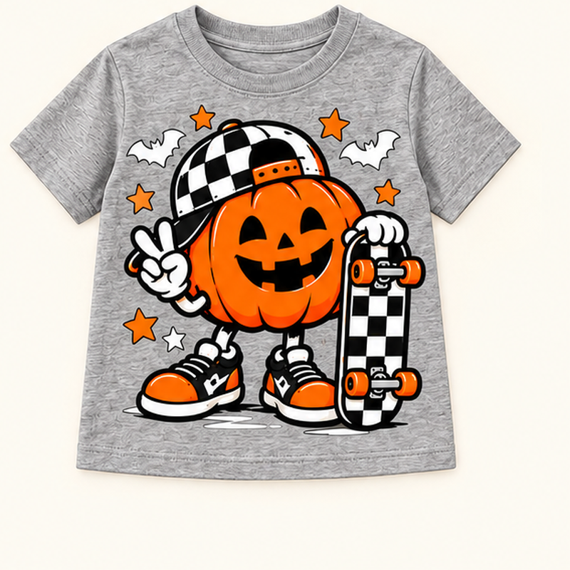 Camiseta de niño Pumpkin Skater, color Gris