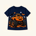 Camiseta de niño Pumpkin Monster Truck, color Azul Marino