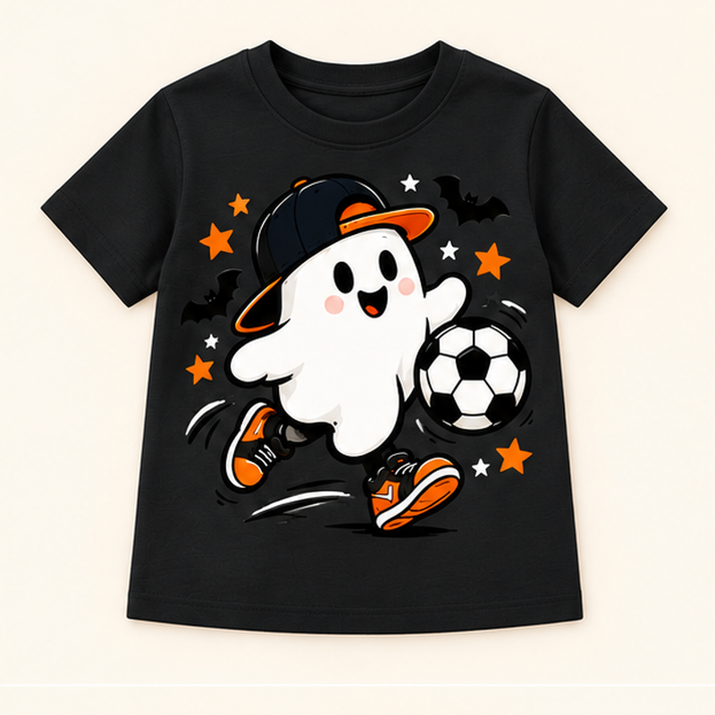 Camiseta de niño Ghost Soccer Gray, color Negra