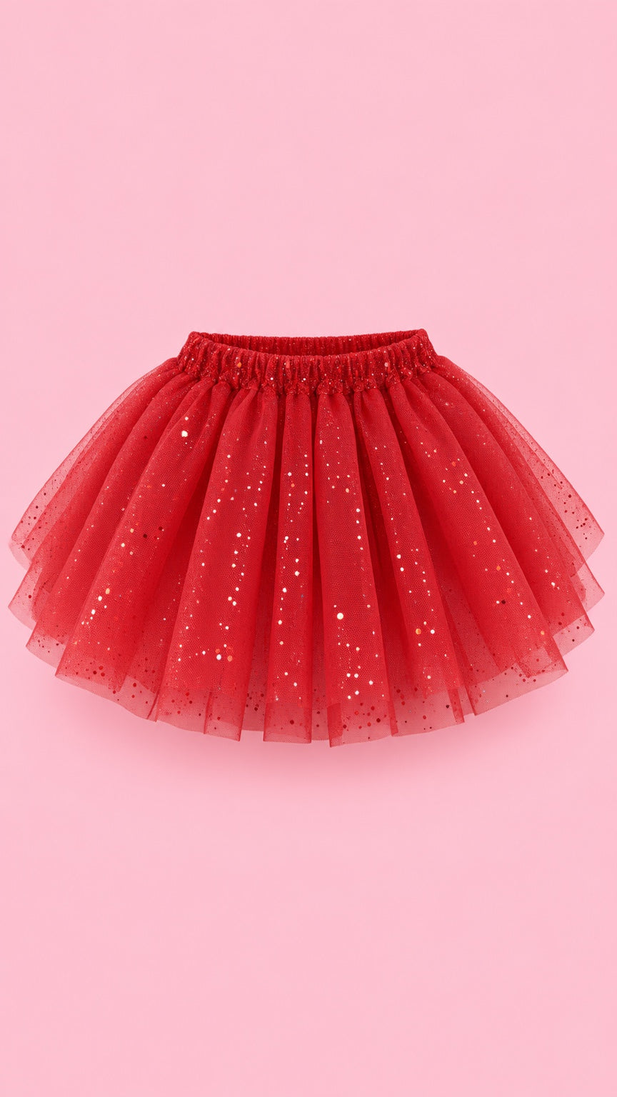 Tutú rojo glitter