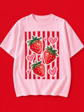 Camiseta Strawberry Hearts