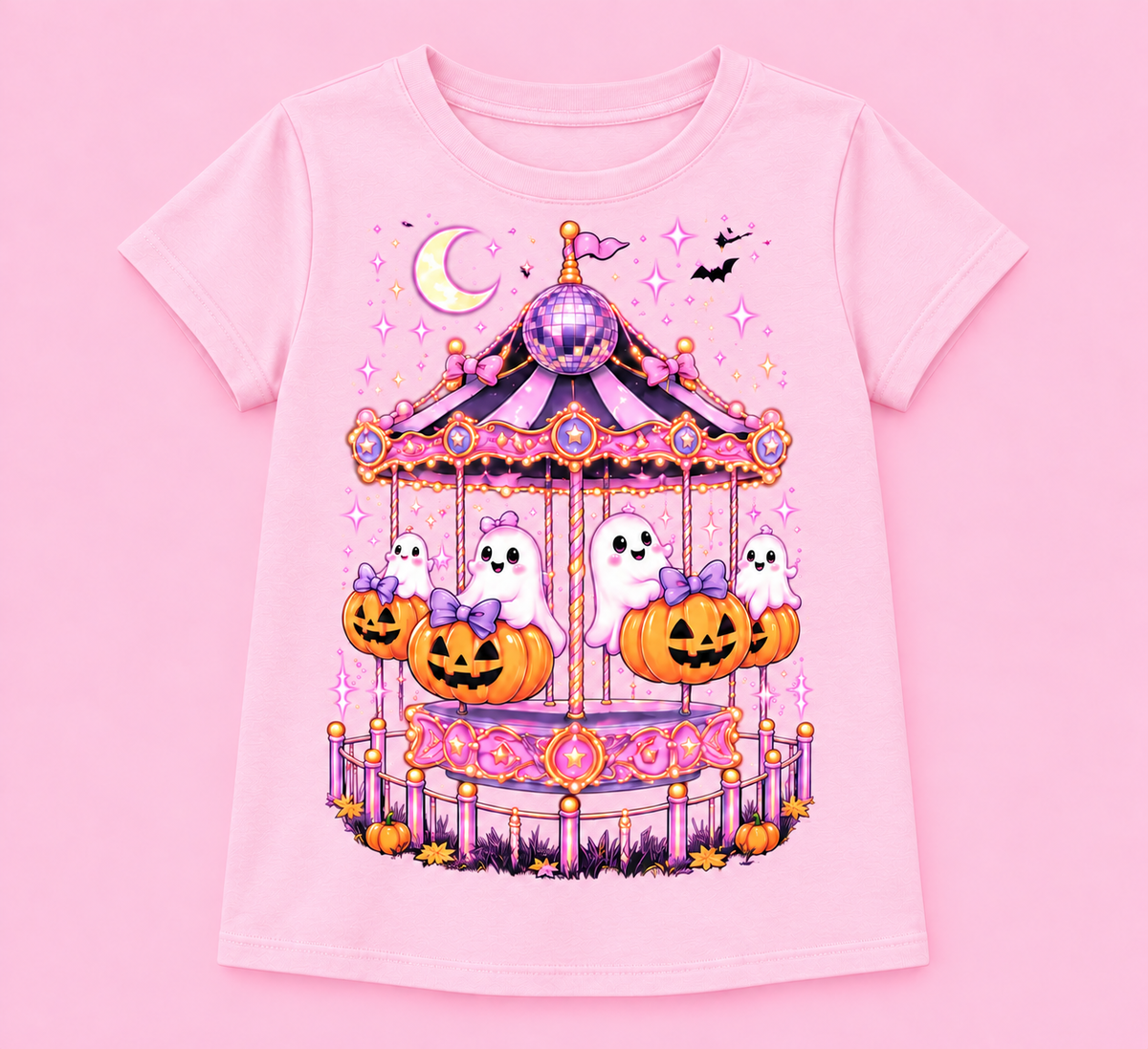 boo carousel pink