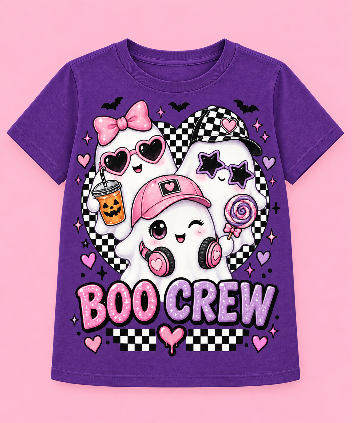 boo crew glam purple