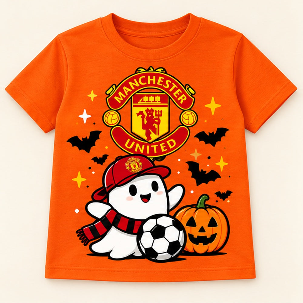 Camiseta de niño Manchester United Ghost, color Naranja