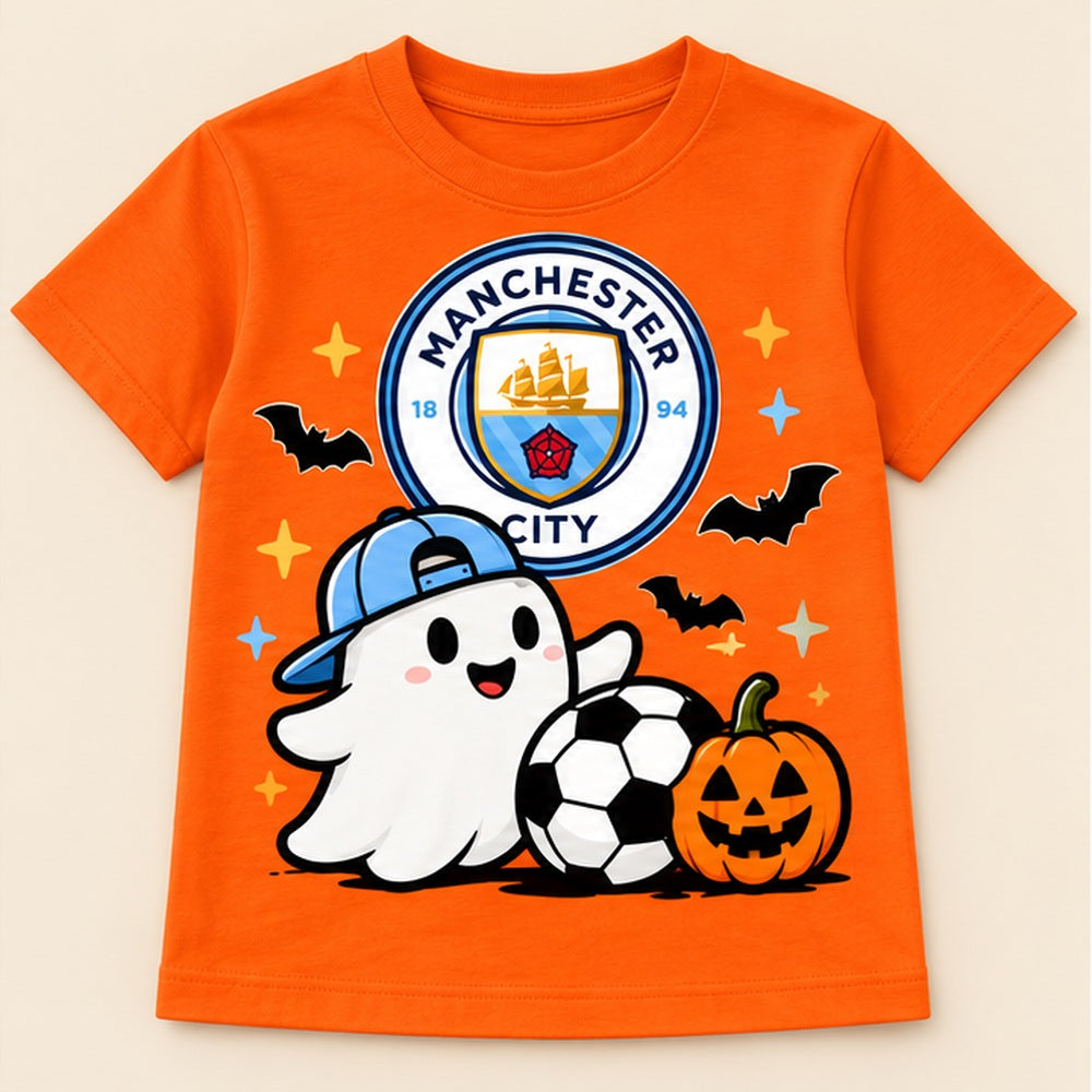 Camiseta de niño Manchester City Ghost, color Naranja