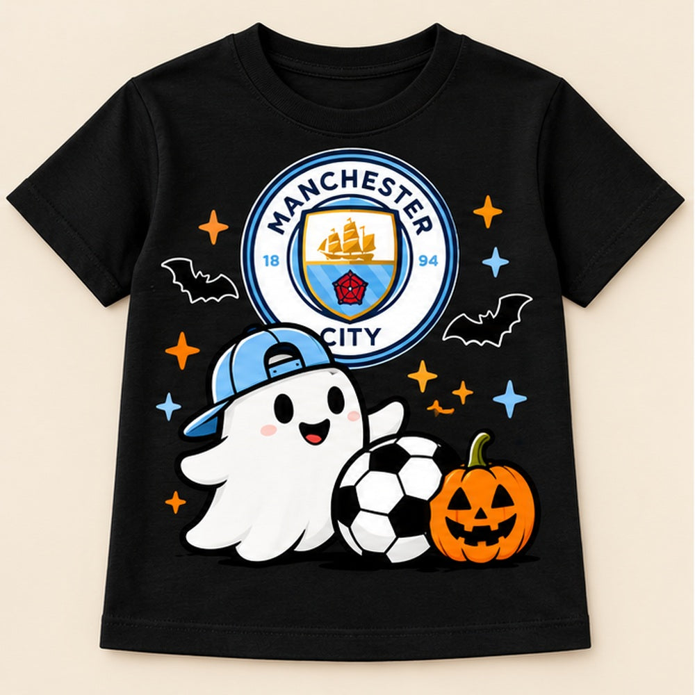 Camiseta de niño Manchester City Ghost, color Negra