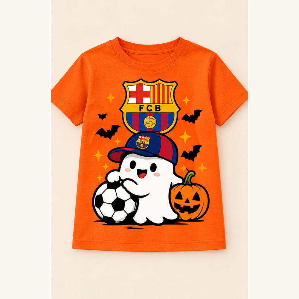 Camiseta de niño Barcelona Ghost, color Naranja