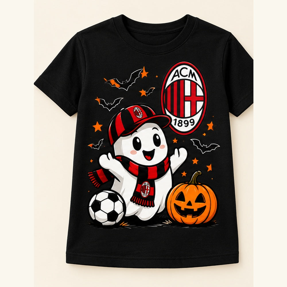 Camiseta de niño AC Milan Ghost, color Negra