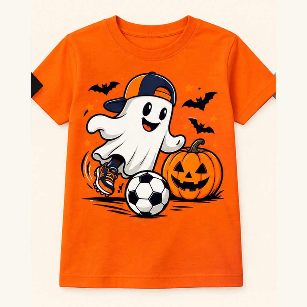 Camiseta de niño Ghost Soccer Duo, color Naranja