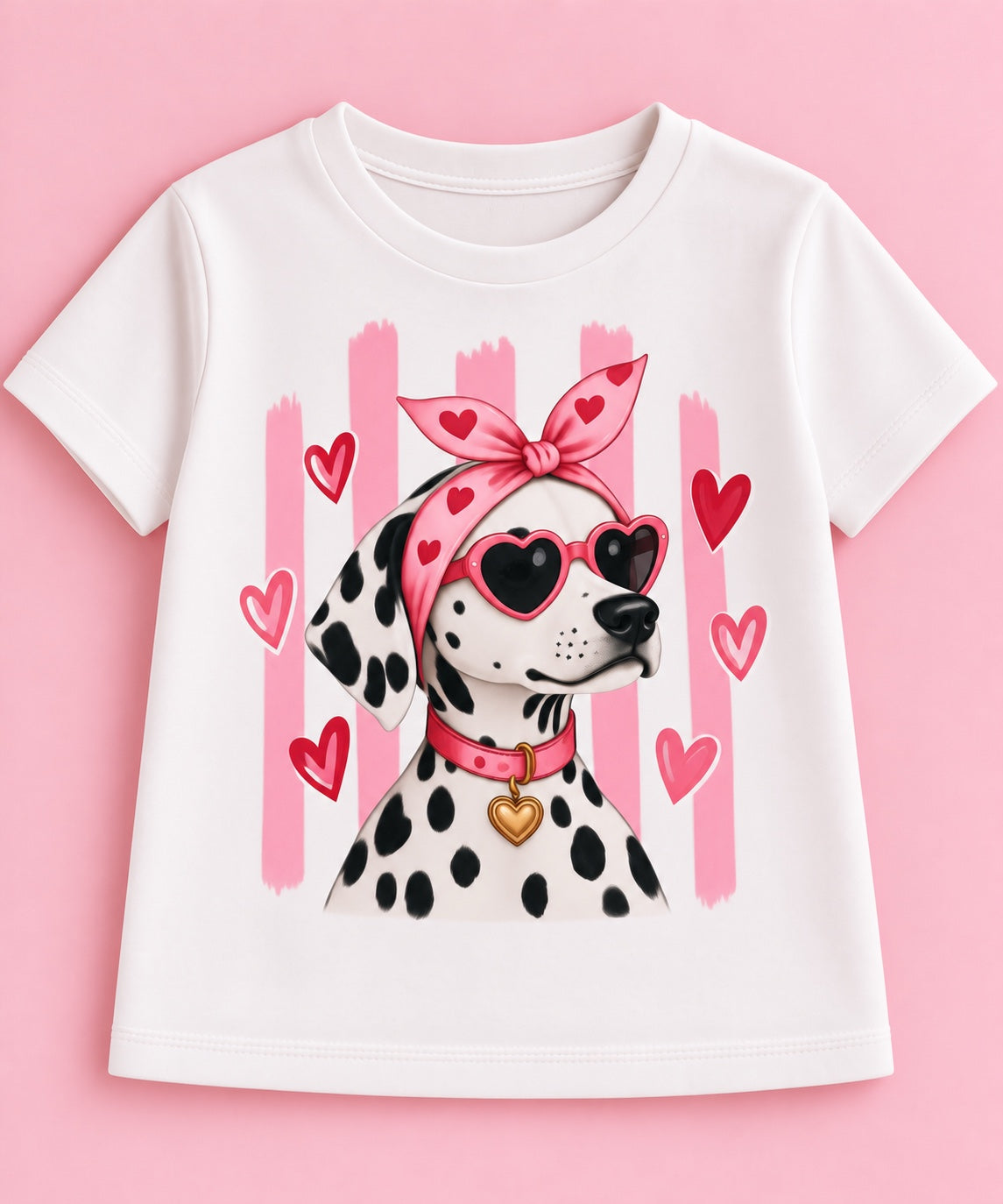 Camiseta blanca infantil Dálmata Love de Festiva