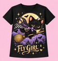 Camiseta Fly Girl negra