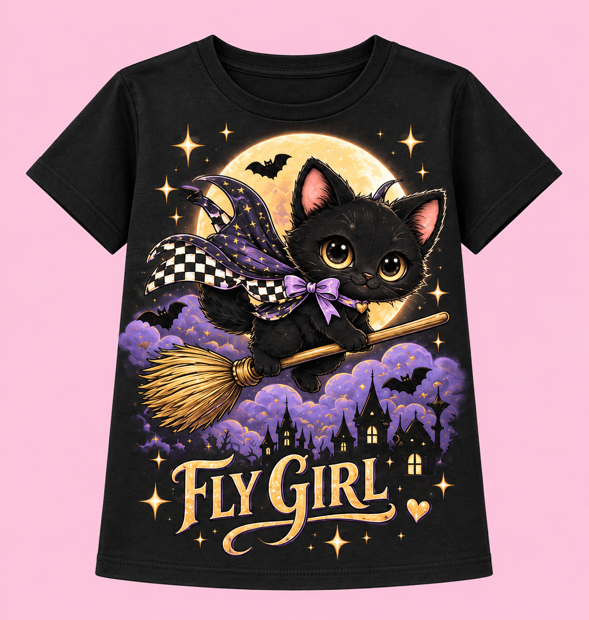 Camiseta Fly Girl negra