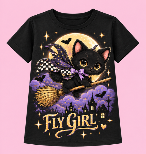Camiseta Fly Girl negra