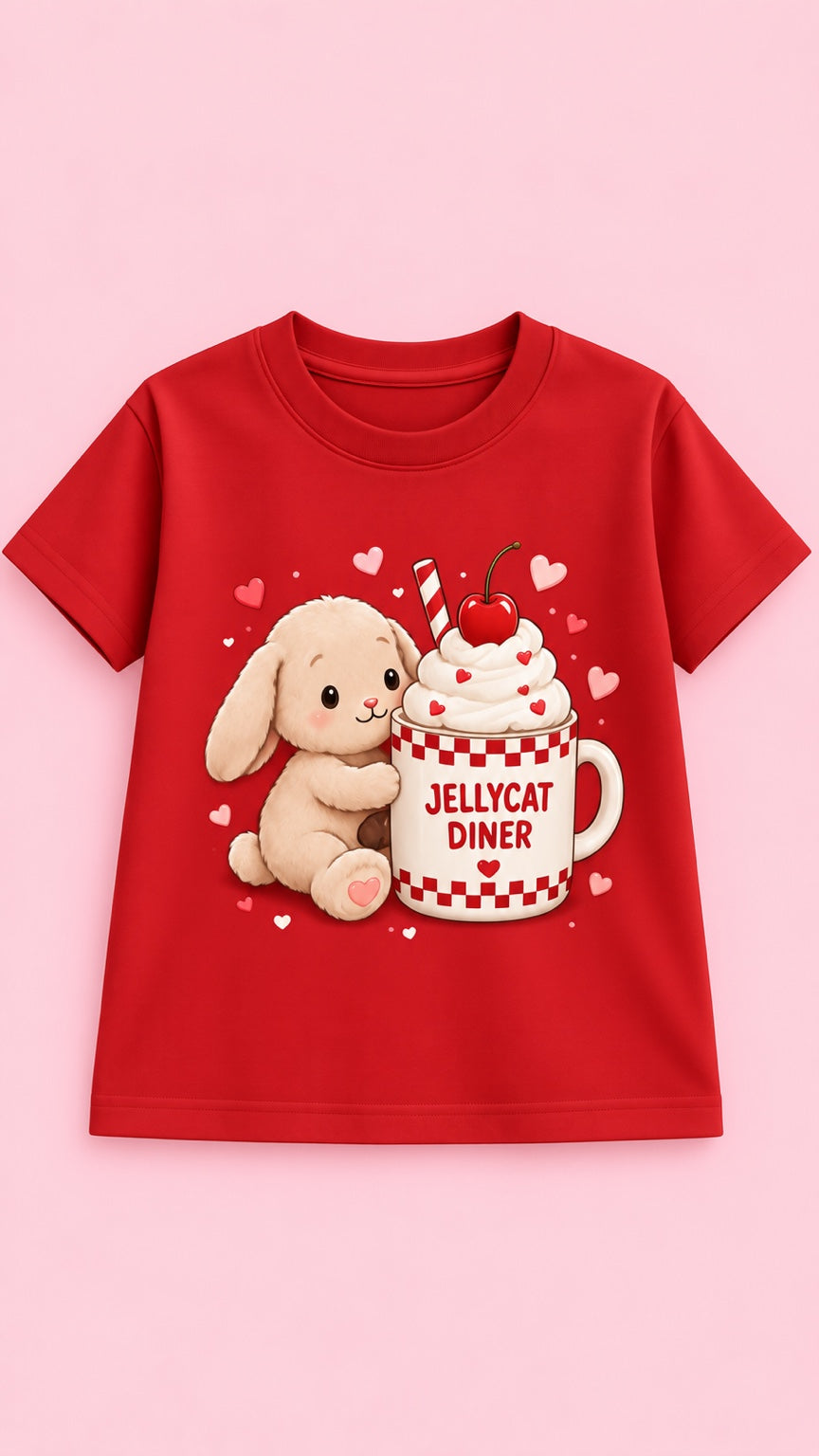 Camiseta Jellycat Diner roja Festiva