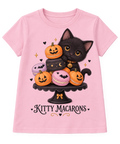 Camiseta Kitty Macarons rosada – diseño corregido