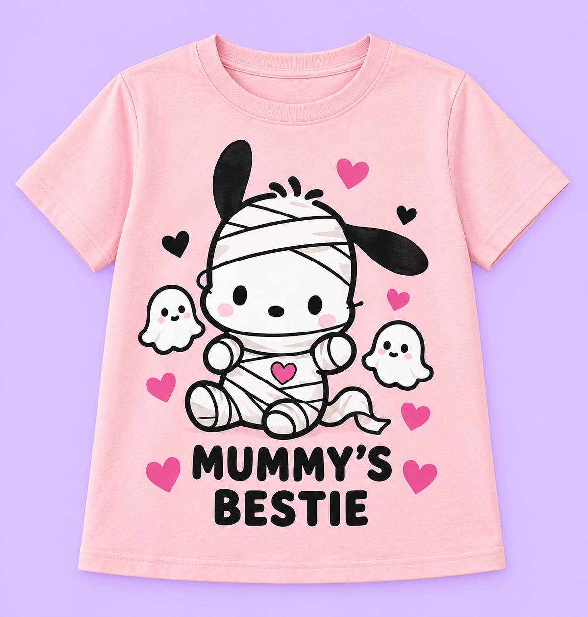 Camiseta Mummy’s Bestie rosada