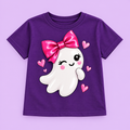 Camiseta Pink Bow Boo morada