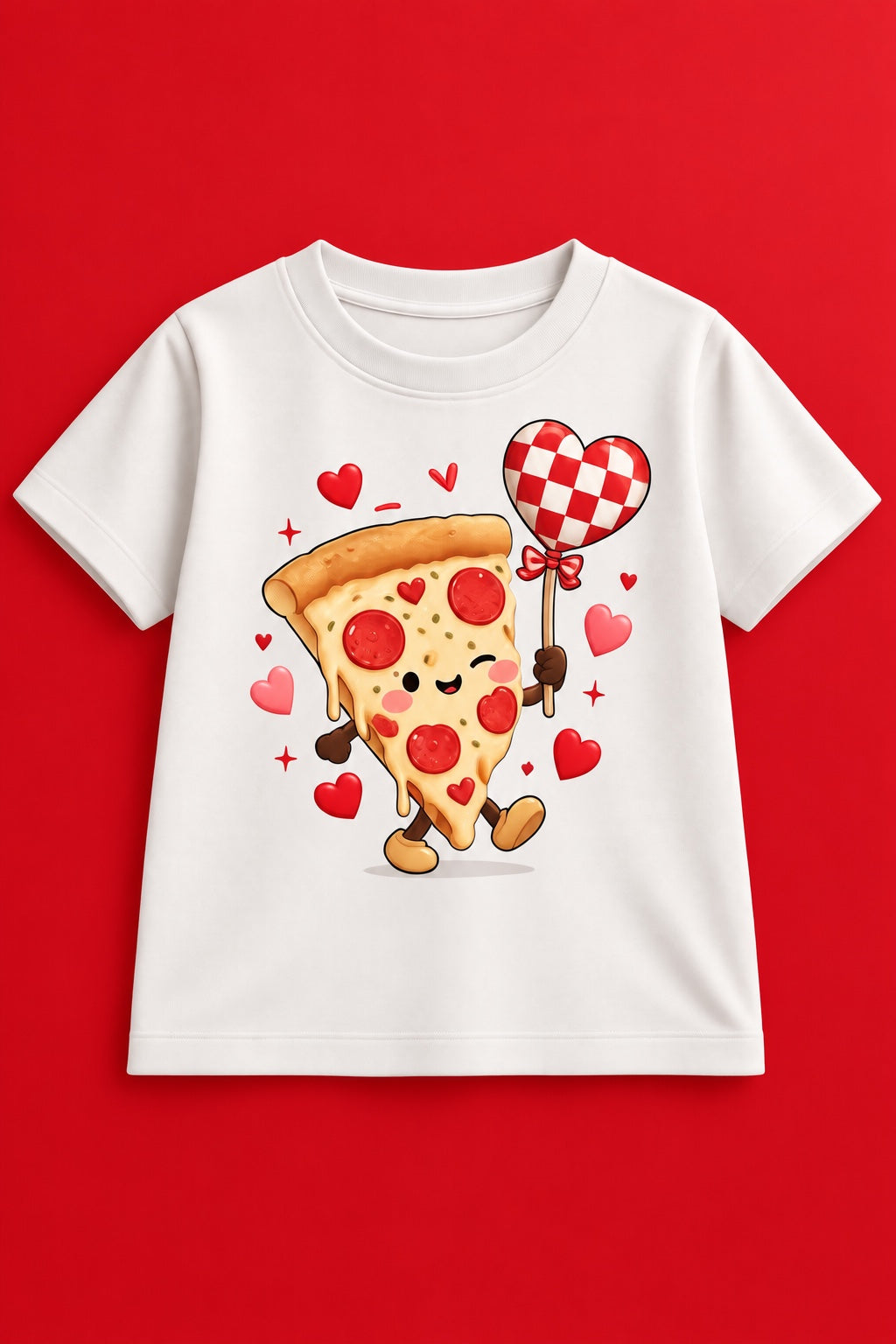 Camiseta Pizza Love blanca Festiva