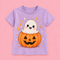 Camiseta Pumpkin Boo lila