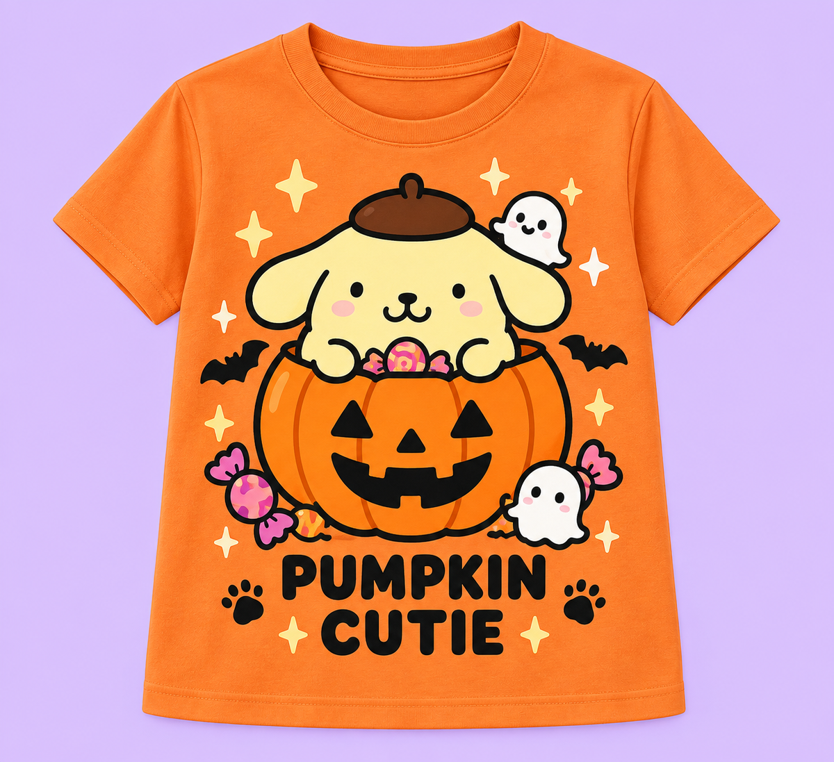 Camiseta Pumpkin Cutie naranja