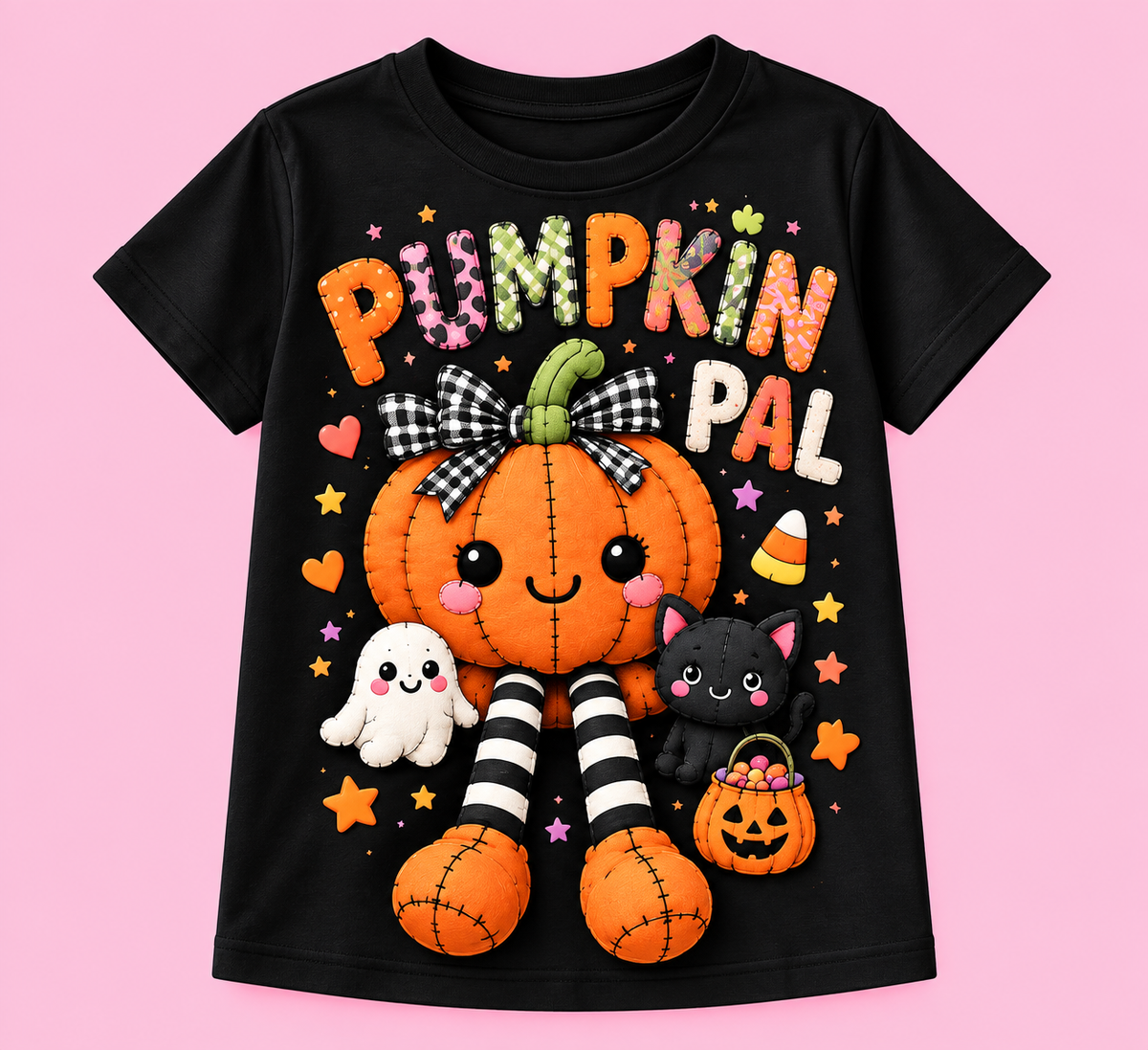 Camiseta Pumpkin Pal negra