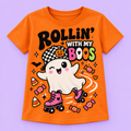 Camiseta Rollin’ with My Boos naranja
